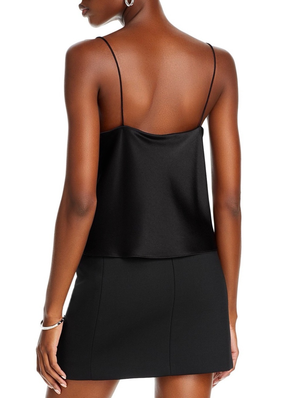 Alice + Olivia Harmon black satin Camisole - Picture 2 of 5